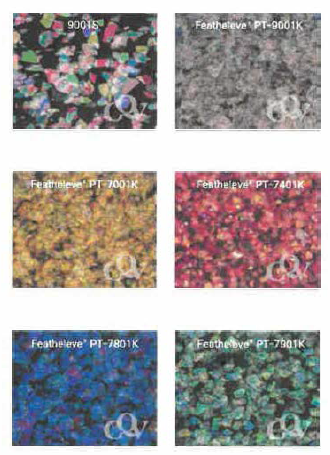 Within the same condlslon of cocentratJon(2%), Featheleve* has better coverage of certain area than normal peariescent pigments. It also means that Featheleve* is very light In weight just like a feather