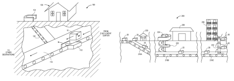 미국의 Amazon의 지하 터널 네트워크 활용 배송 시스템 특허