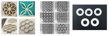 소재/공정 변수 제어를 통해 제작한 다양한 형상의 3D 프린팅 시편