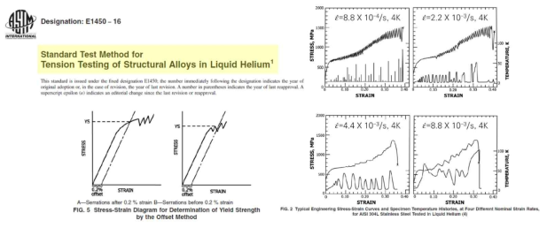 ASTM E1450-16 코드 기준: 액체헬륨에서의 구조재료의 시험 기준