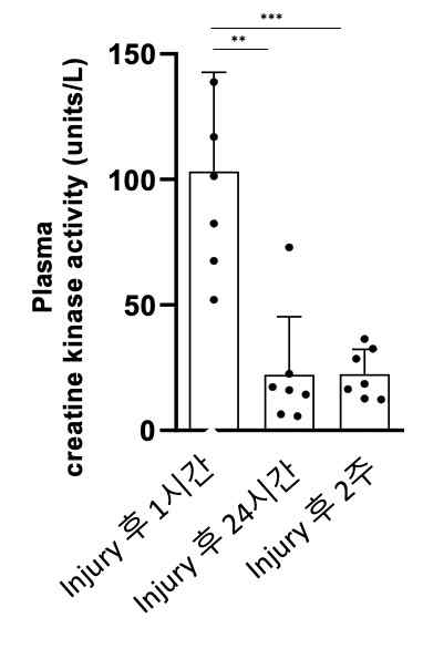 CK활성 측정 결과