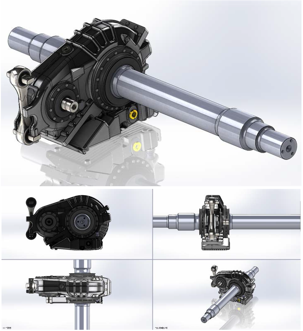 감속기 조립체 상세 모델링