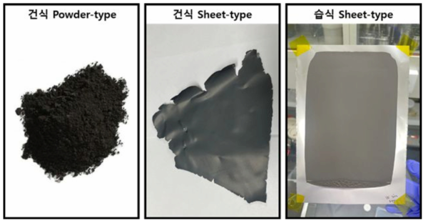 전극 제조 방식에 따른 전고체전지 음극 전극 형태