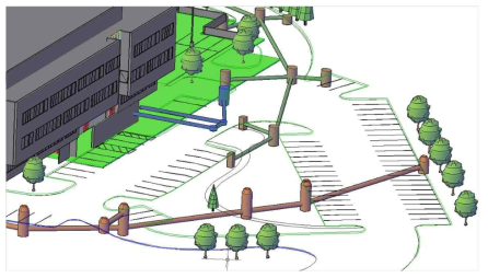 Autodesk InfraWorks 360 으로 작업하는 주차장내 우수관망 (https://www.g2.com/products/autodesk-infraworks-360/reviews)