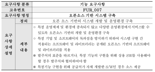 상세 요구사항 정의 (기능 요구사항) (7/9)