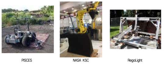 달 환경 시공 기술 (출처: PISCES, NASA KSC, RegoLight