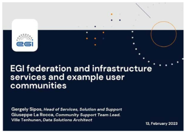 EGI Federation&Infra 소개