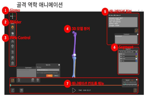 골격 역학 애니메이션 기능