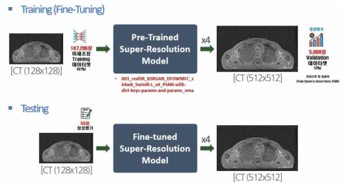 의료영상 기반 초해상도 모델 개념도