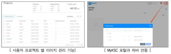 컨테이너 이미지 관리 기능