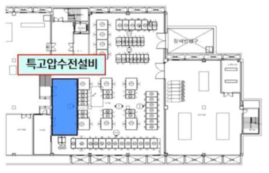 지하 여유공간에 특고압수전설비 설치