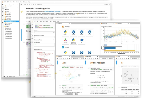 Jupyter Notebook 예시 화면