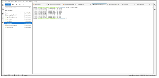 Jupyter Notebook (Slurm Based) Web Console 화면