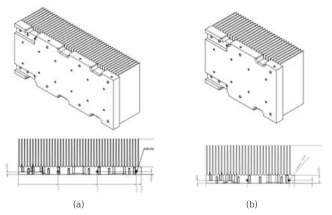 UV LED 경화기의 heat sink