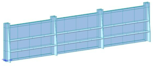 투명홍수벽 구조검토 모델링