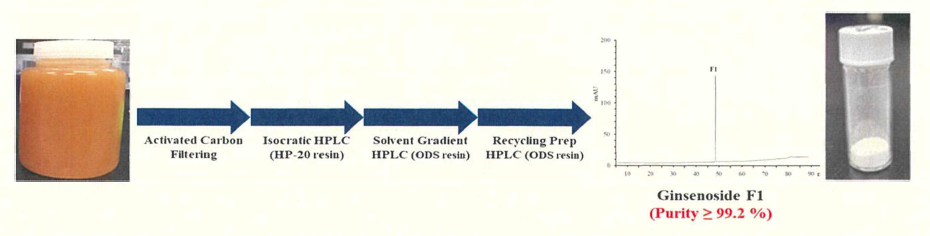 진세노사이드 분리정제를 통한 최종 산물