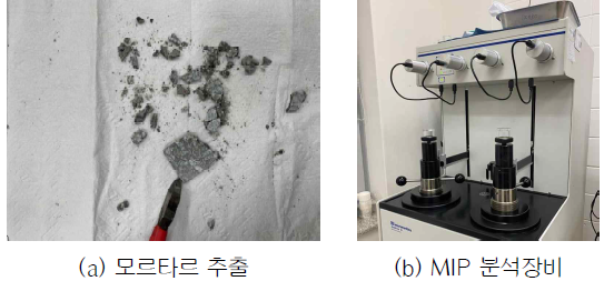 MIP 시험 전처리 및 시험전경