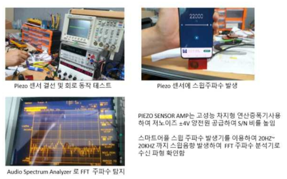 Piezo sensor Amp 성능 시험