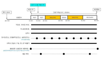 실험 프로토콜과 측정항목