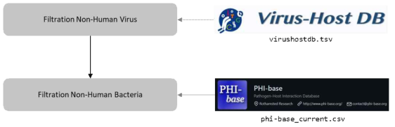 Non-human virus, bacteria 제거 모식도