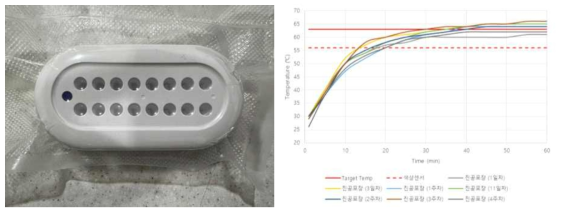 일회용 등온증폭 장비 진공포장 후 장비 발열성능 검증실험