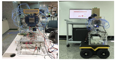 28GHz 빔포머 송신단 (좌)와 수신단 (우)