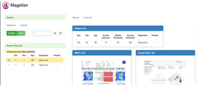 녹내장 검사 결과 UI