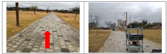 Rural 환경에 대한 사이트 및 측정 경로(Rural 환경 1)
