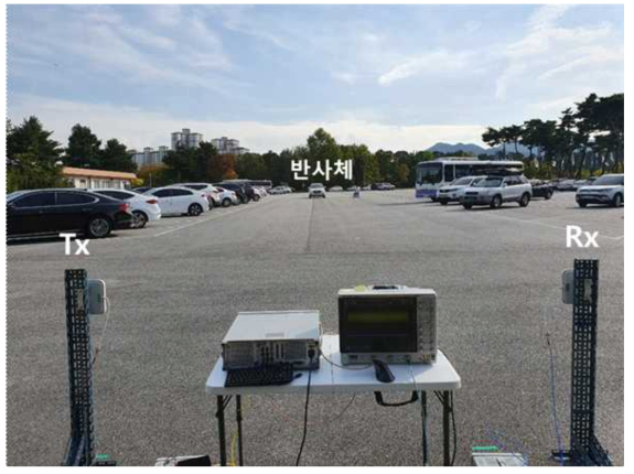 OFDM 레이다 필드 실험 사진