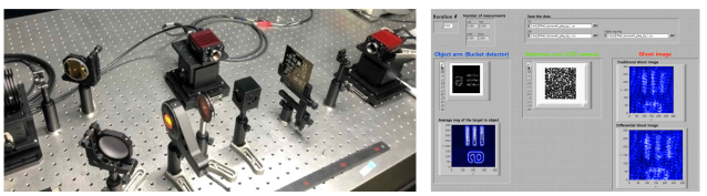 고전고스트이미징 광학 시스템 및 DAQ 프로그램