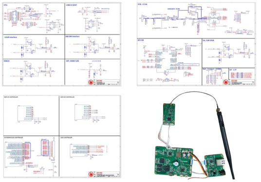 신호처리 보드 H/W 회로도 및 주변 실장 모습
