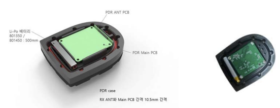 소방관 위치추적 케이스 내부 모델링 및 실장