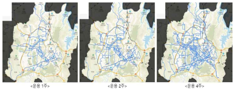 대전 소방서 운용 시간에 따른 데이터 취득