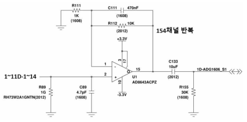 전압모드 압전센서 프리앰프 회로 설계