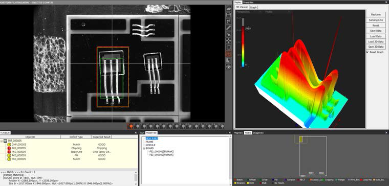 3D 검사 GUI 화면 및 Vision Teaching