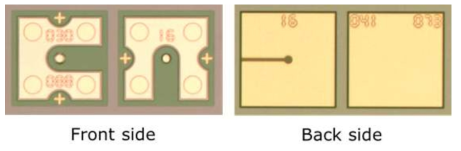 완성된 DA-SPAD chip 사진