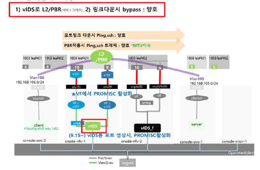 KT cloud SR-IOV 환경에서의 실망 트래픽 cIPS 연동 시험