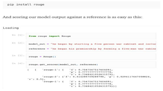 python 라이브러리를 활용한 rouge score 측정 방법