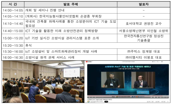 2023년 IoT 기반 실시간 소방시설 관리시스템 표준 설명회