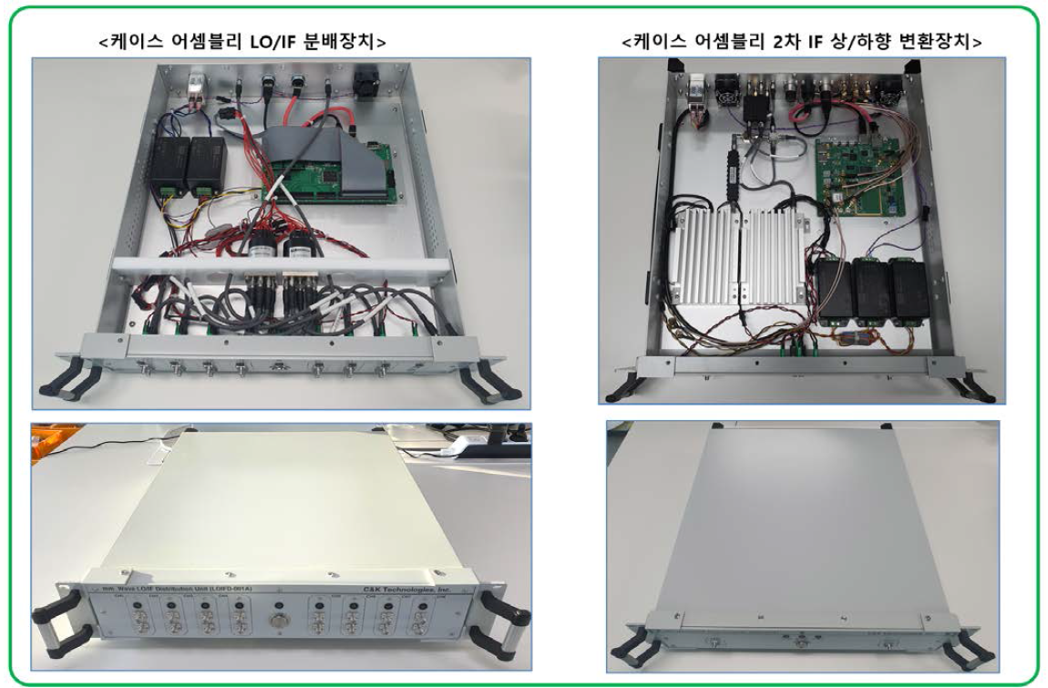 2차 IF 상/하향 변환 및 LO 신호 분배 장치 시제품 제작