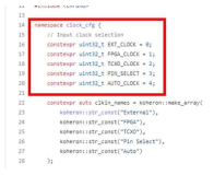 제공된 SDK을 이용한 reference external clock 변경