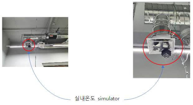 덕트의 온도 측정 및 제어를 위한 시뮬레이터 설치