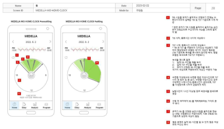 환자 맞춤형 수면 시계 기획서