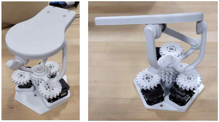 Herringbone Gear를 이용한 Co-axial 3-RRR Spherical Parallel Robot