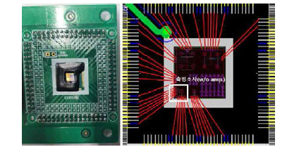 THz Sensor Chip(왼쪽) 및 단위 소자(오른쪽)