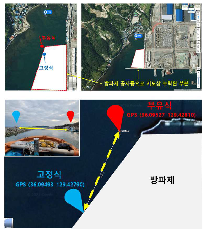 해상 검증 라이다 간의 거리 확인 (42.2m)