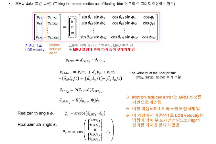 모션센서 데이터를 이용한 보정 과정