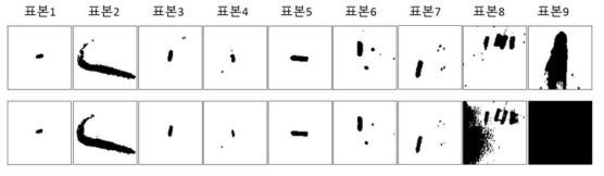 해상부유물 증강 실험 결과