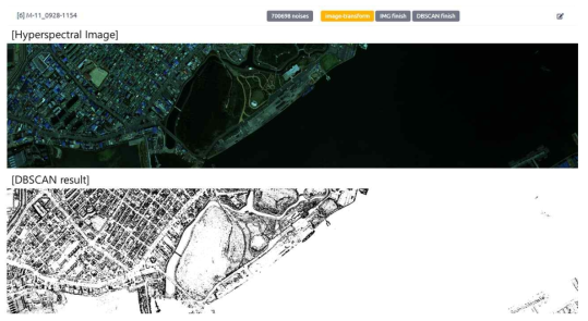 DBSCAN으로 분석된 목포시 내항의 초분광 데이터 (3)
