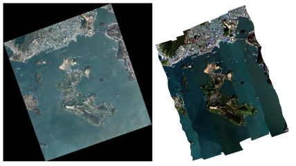 남해 국동항 항공 DMC 및 초분광 관측 영상 (2021/11/05)